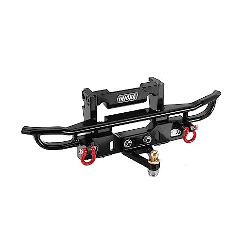 INJORA CNC Aluminum Rear Bumper for 1/18 RC Crawler TRX4M Bronco Upgrade (4M-43) - size: Rear