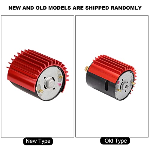 370 Metal Gear Brushed Motor High Speed for WPL RC Car Upgrade Parts (Red) - color: Red