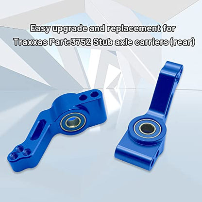 OGRC Caster Block Steering Blocks, Stub Axle Carriers for 1/10 Slash 2WD | Aluminum Front Caster Block&Steering Blocks and Rear Stub Axle Carriers kit for 1/10 Traxxas slash 2WD #3632 3736 3752 (Blue) - color: Blue