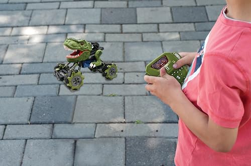 LEXiBOOK, Crosslander Tirex RC Car, RC57 | Dinosaur design, Smoke effects, Stunts, Rechargeable - style: Crosslander Tirex