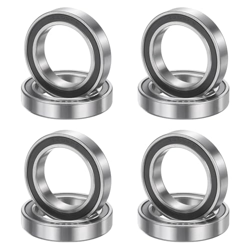 uxcell 8Pcs 6805 2RS 25mmx37mmx7mm Deep Groove Ball Bearings, Double Rubber Shielded Bearing Steel ABEC5 High Performance for Industrial Machinery Precision Transmission, Black - size: 6805 2RS 25mmx37mmx7mm