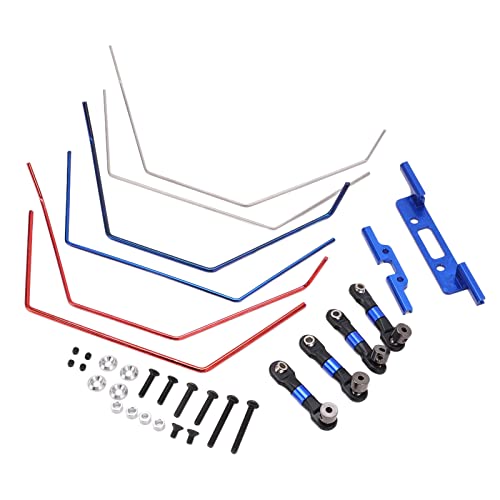 RC Anti Roll Bar Kit, Metal Front and Rear Wide Sway Bar Kit Repair Parts High Hardness Replacement for Slash 2WD for 1/10 RC Car