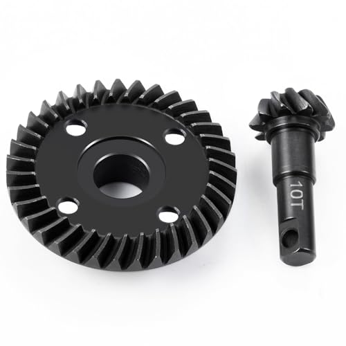 12T-33T Overdrive 10T-35T Underdrive Steel Diff Gears for TRX4 TRX6 | 1/10 RC Crawler Car Upgrades Bevel Gear Ring Pinion Set