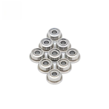 10pcs F682ZZ 2x5x2.3 Flange Ball Bearing Thin Wall Metal Shielded Flanged Bearings - size: F682ZZ 2x5x2.3