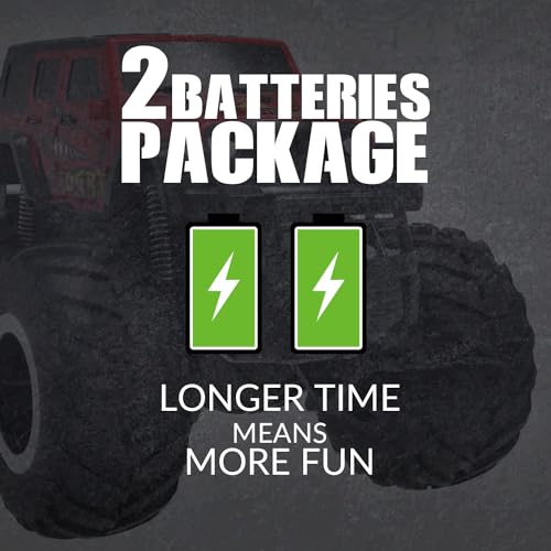 STEMTRON Amphibious Remote Control Car 1:16 All Terrain RC Monster Truck | 2.4GHz, 360° Spin, Double-Sided Water Driving, Pool & Beach Off-Road RC Car Toy, Gift for Kids - color: Red Suv, size: 1:16 Scale