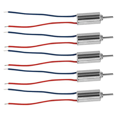 Micro Coreless Motor,Ultra Quiet Low Noise 32250RPM High Speed,Mini DC Motor,4.5V 4mmx8mm 5pcs Pack,for,Model Aircraft Enthusiasts,RC Car Hobbyists,Drone Builders,Electronic Toy Ma