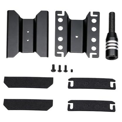 1/30 1/32 Aluminum RC Car Repair Stand Workstation 360° Rotating Tool (Black) | for Axial scx30 Redcat Ascent-32 Crawler Station Kit Display Setup Height Adjustable - color: Black