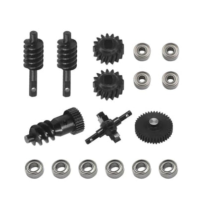 Hobby RC Car Gear Metal Gears with Bearings Worm Gears Replacement Components for AXIAL SCX30 RC Parts Upgrade Parts
