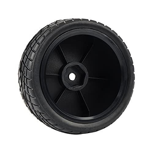 1:10 On Road RC Tires 12mm Hub Wheel Rims, Black, 4PCS | Concentric Hard Dish, For Touring Racing Cars