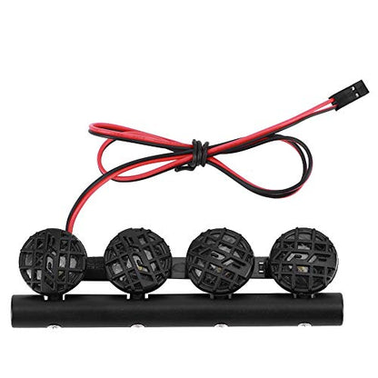 VGEBY RC Roof Light, RC LED Light Bar Kit LED Roof Lamp DIY RC Car Light Rack Lamp Spotlight Accessory Fit for /SCX10 1/10 RC Car Crawler(4LED) Rc Light Bar