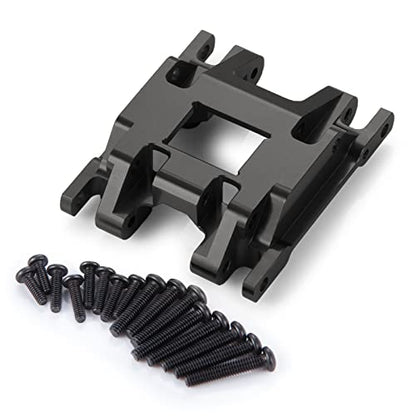 RC Aluminum Alloy Center Skid Plate Axle Chassis Armor Protector for TRX4M Upgrades 1/18 Scale RC Crawler Car, Black - color: Black