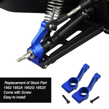 Hobbypark Aluminum Rear Stub Axle Carriers Replacement of 1952 for 1/10 Traxxas Slash 4X4 / Stampede 4x4 / Rustler 4X4 (Dark Blue)