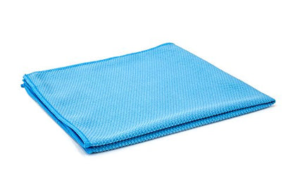 [Diamond Glass] Microfiber Window and Chrome Microfiber Towel (16"x16") Blue - 10 Pack | Streak-Free, Lint-Free Glass Cleaning - color: Blue, size: 10 pack