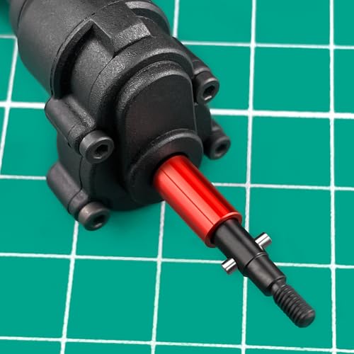 1 Set Steel Portal Drive Stub Axles +10mm Extension for Redcat Ascent 1/18 RC Crawler Car Upgrades Parts - color: +10mm