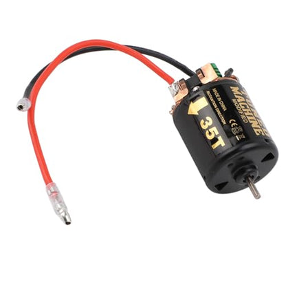 RC Car Brushed Motor 1/10 RC Crawler Car 540 Brushed Motor with Blue Heatsink for Axial Scx10 (35T) - size: 35T