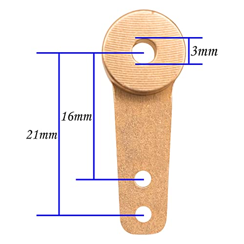 4PCS Aluminum RC Airplane Steering Servo Arm Horn Rocker Arms for RC Quadcopter Fixed Wing Parts (3mm) - size: 3mm