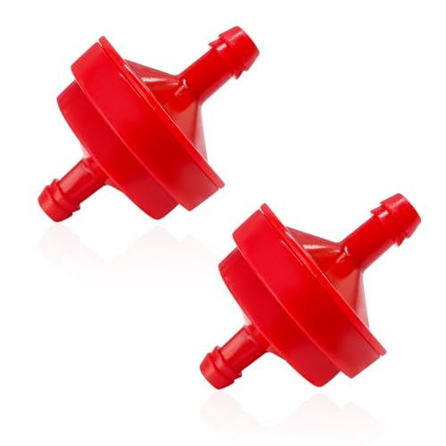 2 PCS Gas Fuel Filter, Lawn Mower 1/4" Inline Gas Fuel Filter, Replacement for OEM Number BS 298090S Fuel Filters 150 Micron for Engines without Fuel Pump, Car Accessories - color: 2 PCS