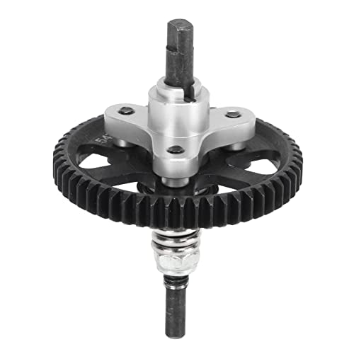 Aluminum Steel Differential Slipper Clutch, Slipper Clutch Assembly, 54T Aluminum Steel Differential Gear Slippers Clutches, for Traxxas Slash, Rustie 4x4 1/10 RC Car (Silver) - color: Silver