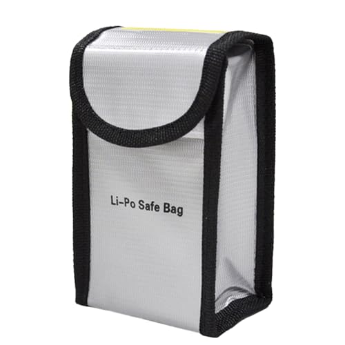 Fireproof Explosion proof Lipo Bag, Fire Retardant Battery Bags for Charging and Storage, 5.5x3.5x2.1 inches