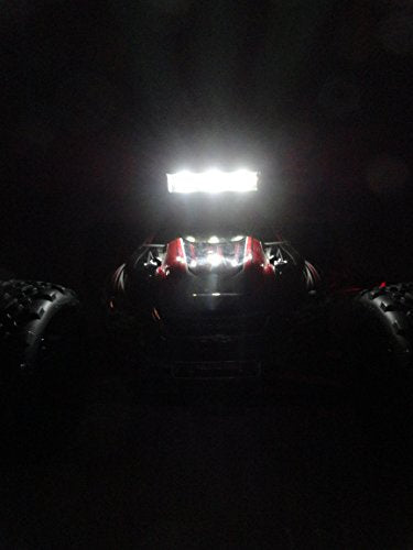 Apex RC 3 LED 55mm Aluminum Light Bar Compatible with Traxxas 1/16 Teton, 1/16 Summit, 1/16 E-Revo, ECX 1/18 Temper, 1/18 Rukus, 1/10 AMP Desert Buggy, 1/10 Boost Buggy & More #9040