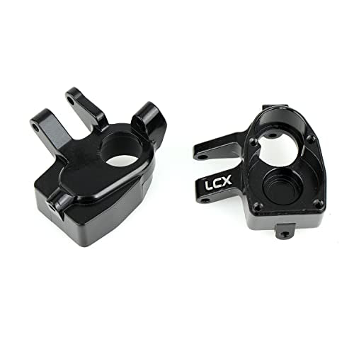 LCX Racing 1/10th RC Crawler Car Front Portal Axles Aluminum Steering Knuckles for Axial SCX10 III AXI03007 Capra UTB10，Upgrades Parts Accessories