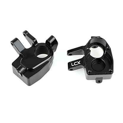 LCX Racing 1/10th RC Crawler Car Front Portal Axles Aluminum Steering Knuckles for Axial SCX10 III AXI03007 Capra UTB10，Upgrades Parts Accessories