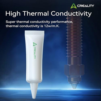 Creality Thermal Paste for 3D Printer Hotend & Nozzle Kit High Thermal Conductivity 250℃ Resistant Thermal Grease for K1/K1C/K1 Max/Ender 3/Ender 3 V3/V3 SE/V3 KE/Ender 5 Heatsink (Pack of 2) - style: Thermal Paste