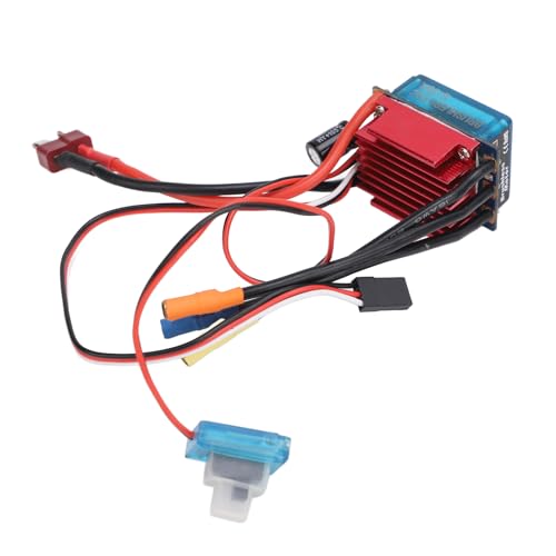 RC Brushless ESC 35A Sensorless Speed Controller, 2-3S LiPo Waterproof, for 1/16 1/18 RC Car Truck Boat