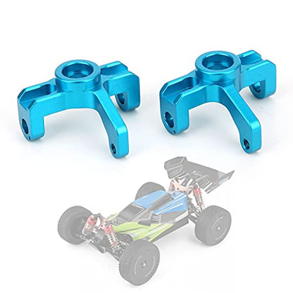 Keenso so RC Car Hub Carrier, Aluminum Alloy Steering Hub Carrier Knuckle LeftRight Upgrade Parts Fits for WLtoys 114 144001 RC Car (1251BBlue)