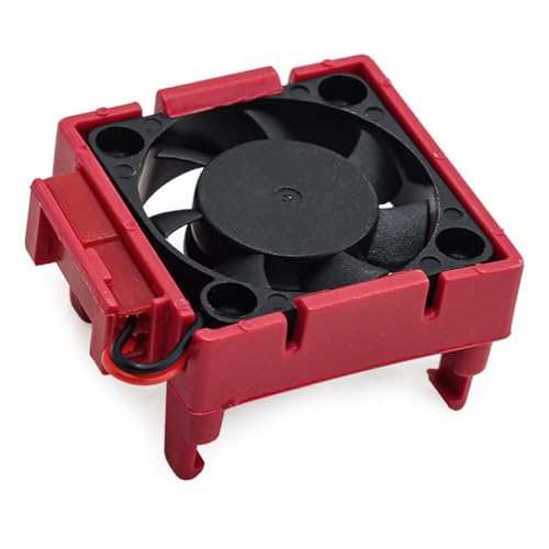 Plastic ESC Cooling Fan #3340 RC Spare Parts for TRAXXAS VXL-3S Slash/Rally/Bandit/Stampede RC Car (Red) - color: Red