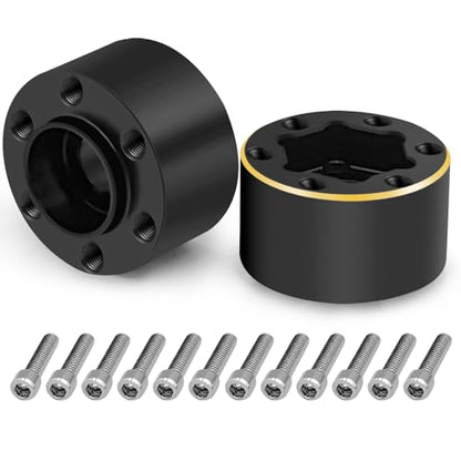 4Pcs RC Brass Weights 12mm Hex Hub Extended Wheel Hub Widen Adapters for 1.9inch Beadlock Wheels Rims Widen Adapter Axial SCX10 90046 TRX4 Wraith Gen7 Gen8 D90 CC01 1/10 RC Crawler (12mm) - color: 12mm
