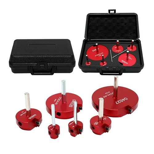 HFS(R) 6Pcs PVC Pipe Reamer Tool, 3/4",1",1-1/2",2",3",4" - Fits 1/2" Drill, PVC Fitting Saver & Plastic Pipe Fitsting Reamer Socket Saver Plumbing Tool for Schedule 40 Plastic Pipes - size: 3/4",1",1-1/2",2",3",4"