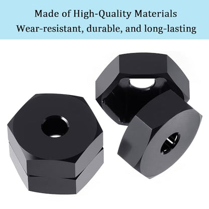 MORLORDY 4Pcs 14mm to 17mm CNC Wheel Hex Hub Adapter for 1/8 Typhon/Kraton/Outcast/Notorious RC Big Rock Crawler Off Road Monster Truck Upgrades Part