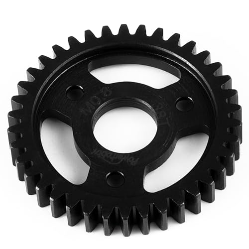 LSG 38T M1 Steel Spur Gear for Tra-xxas 1/8 RC Monster Truck Revo 2.5/3.3 Hardened 38 Tooth 1.0 Mod Main Gears RC Car Upgrade Part - size: 38T