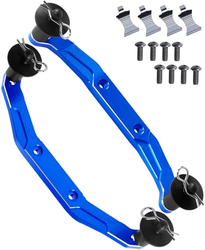 RC Body Mount Upgrades Part for 1/10 Slash 4x4 VXL,Aluminum Front & Rear Body Mounts with Body Posts Hops Up,Navy Blue - color: Navy Blue - (Upgrades)