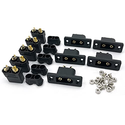 5Pairs XT90E-M+XT90 Mountable Male Female Durable Plug Connector for RC Model Multicopter