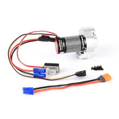 RCAWD Hobbywing Brushless Motor and 3000KV 370spec Quicrun Fusion Mini16 Center Gear Box with EC2 to IC2 for 1/18 Axial UTB18 Capra 4WD 4WS Series Upgrades Part