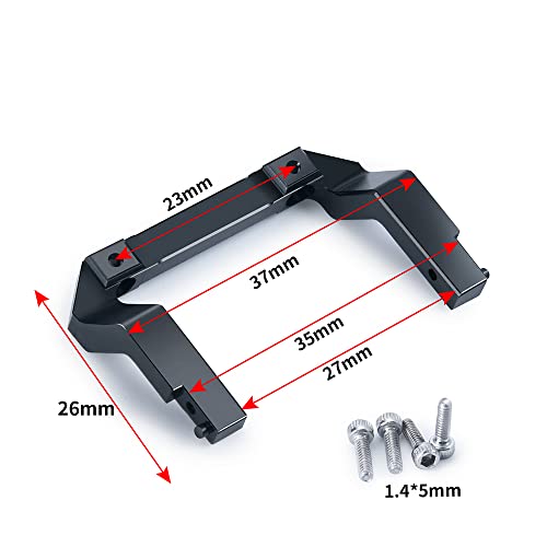 RCLIONS Aluminum Front&Rear Bumper Mount Plate for Axial SCX24 AXI00001 Upgrades 1/24 RC Crawler Car Accessories