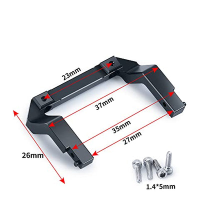 RCLIONS Aluminum Front&Rear Bumper Mount Plate for Axial SCX24 AXI00001 Upgrades 1/24 RC Crawler Car Accessories