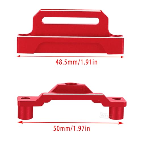 RC Aluminium Tall Battery Holder Mount Hold Down Upgrades Part for 1/10 Slash 2WD LCG,Battery Mount Plate Tray Battery Holder Hops Up,Red(Adapting Chassis:#5830 5832A) - color: Red - (Upgrades)