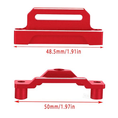 RC Aluminium Tall Battery Holder Mount Hold Down Upgrades Part for 1/10 Slash 2WD LCG,Battery Mount Plate Tray Battery Holder Hops Up,Red(Adapting Chassis:#5830 5832A) - color: Red - (Upgrades)