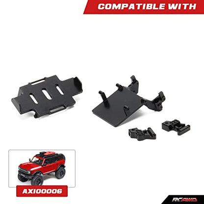 RCAWD SCX24 Bronco Battery Tray & ESC Mount & Rear Shock Tower for Axial 1/24 SCX24 AXI00006 Upgrade Parts