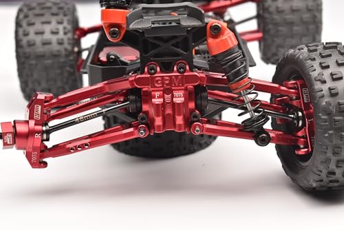 4140 Medium Carbon Steel Front Or Rear CVD Drive Shafts with Aluminum 7075 Wheel Hex for Arrma 1:18 4WD Granite GROM MEGA 380 BRUSHED-ARA2102 / Typhon GROM MEGA 380 BRUSHED-ARA2106 Upgrades - Blue