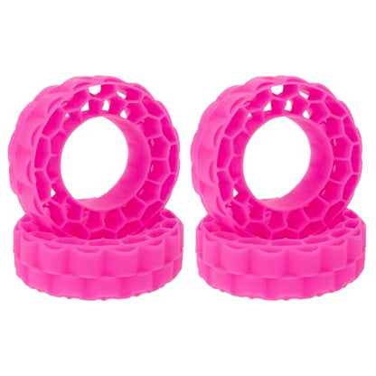 MEUS RACING Super Soft Silicone Rubber Inserts for 68-72mm 1.3" Tires (Rose Red) - color: Super soft