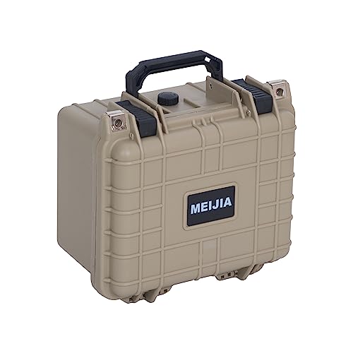 MEIJIA Portable All Weather IP67 Waterproof Camera Case,hard case with Customizable Fit Foam,Fit Use of Drones,Camera,Equipments,10.62 x9.68x6.87inches(Desert Tan) - color: Desert Tan, size: 10.62 x 9.68 x 6.87 inches
