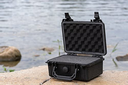 MEIJIA Portable All Weather IP67 Waterproof Protective Case, Hard Case,Camera Case With Customizable Foam,Fit Use of Drones, Cameras,Equipments (Black, 8.12x6.56x3.56inches) - color: Black, size: 8.12 x 6.56 x 3.56 inches