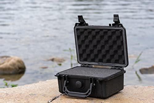 MEIJIA Portable All Weather IP67 Waterproof Protective Case, Hard Case,Camera Case With Customizable Foam,Fit Use of Drones, Cameras,Equipments (Black, 8.12x6.56x3.56inches) - color: Black, size: 8.12 x 6.56 x 3.56 inches