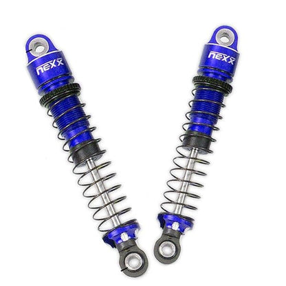 Nexx Racing Oil Shocks (4pcs) for 1/18 RC Crawler Ascent18 - Remote Control Car, RC Crawler Redcat 1/18 4WD Nexx Racing Upgrade Parts (HELIDIRECT) (Blue - 59mm) - color: Blue - 59mm