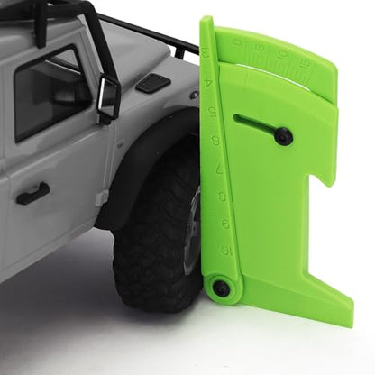 360 Degree Rotation RC Car Work Stand Lift Lower Repair Workstation with RC Car Ride Height Gauge for 1/10 1/12 1/14 1/16 Crawler Remote Control Car Truck Buggy, Green - color: Green