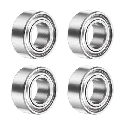 uxcell 4Pcs SMR105ZZ Deep Groove Ball Bearings, 5x10x4mm 440C Stainless Steel Double Shielded Bearings, ABEC 5 - size: 5x10x4mm